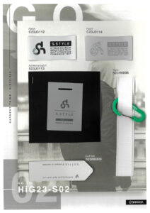 H24-011 Garment Card_2 (Patch, Adhesive Patch, Tape, Cuff Tab) C23J3112, C23J3114, C23J3113, S23H6806, S23H6303