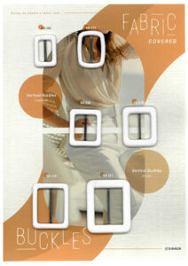 H24-031 Fabric Covered Buckle_2 GO-141, GO-177, GO-136, GO-170, GO-126, GO-121