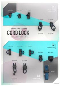 H24-085 Cord Lock Collection II_2 SP-003PU, SP-159PU, SP-256PU, SP-301Pu, SP-299PU, CS-033PU, CS-079PU, SP-231PU, SP-277PU, SP-010PU, SP-298PU, SP-235PU, SP-028PU, SP-332PU, SP-025PU, CS-074PU