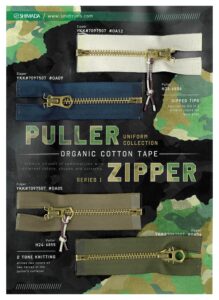H24-097 Organic Cotton Tape Puller and Zipper Series 1 KK#7097507, YKK#7097507, H24-6856, KK#7097507, Н24-6855