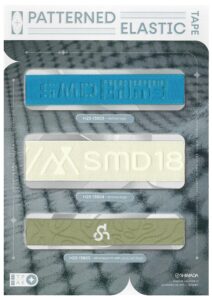 H25-127 Patterned elastic tape Collection (H25-13803, H25-13804, H25-13805)